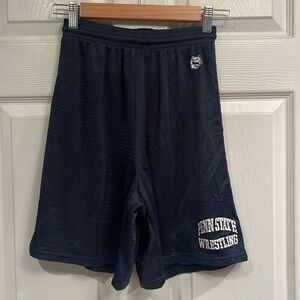 Yale brand sz S elastic/drawstring waist Penn State Wrestling shorts- authentic